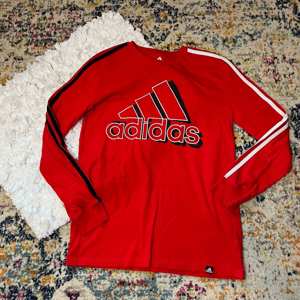 Boys Adidas Long Sleeve T-shirt